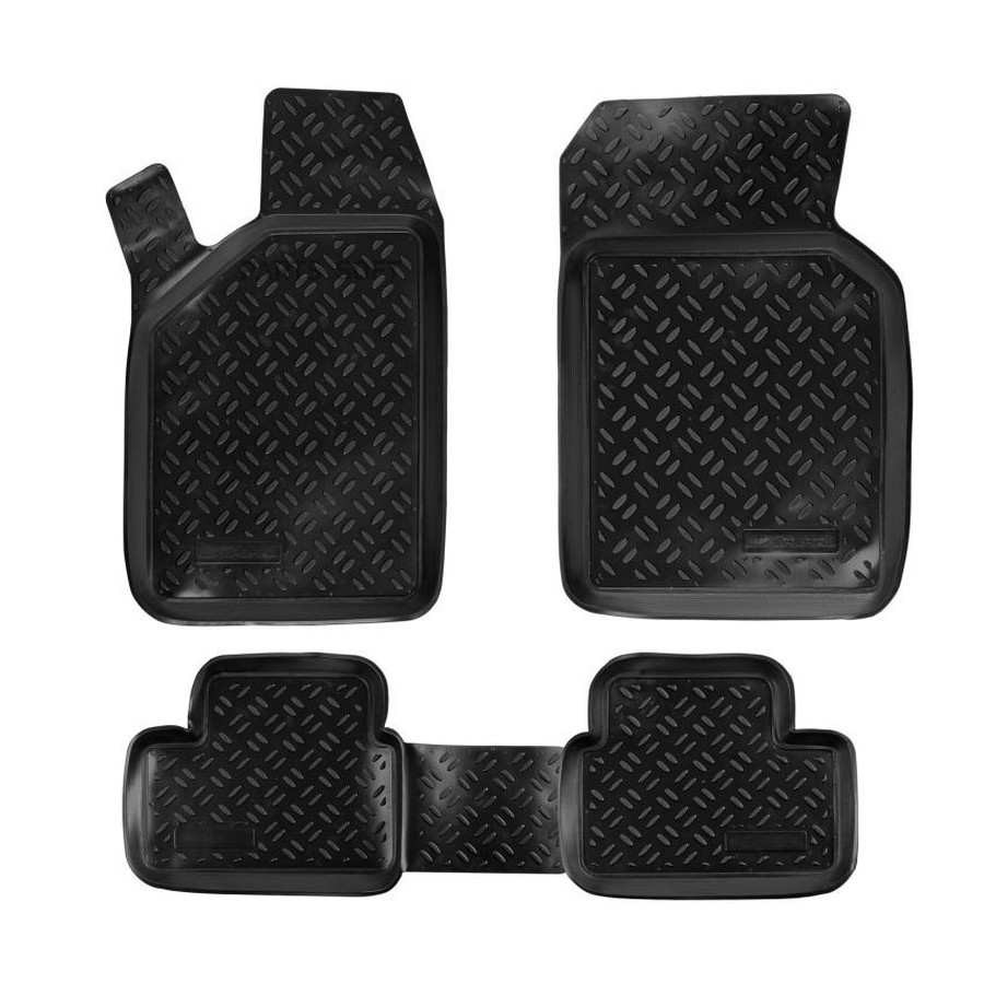 Коврики салона для а/м ВАЗ 2108-99, 2113-15 полимерный черный "AIRLINE" (высок. борт) (4 шт.) - AIRLINE None None